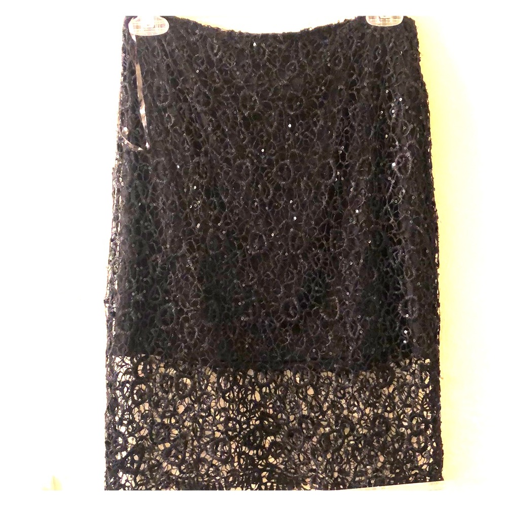 Esley Black Sequin Mini Skirt